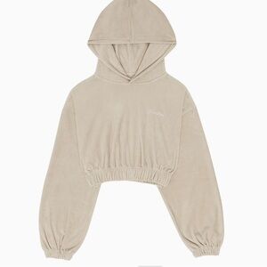 Talentless Women’s Terry Cloth Cropped Hoodie